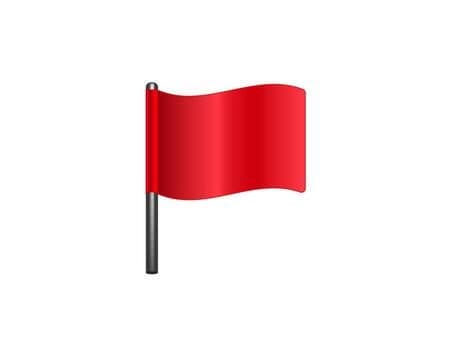 A red flag icon, representing the ‘flag for review’ tool students use to mark difficult questions during the first module.